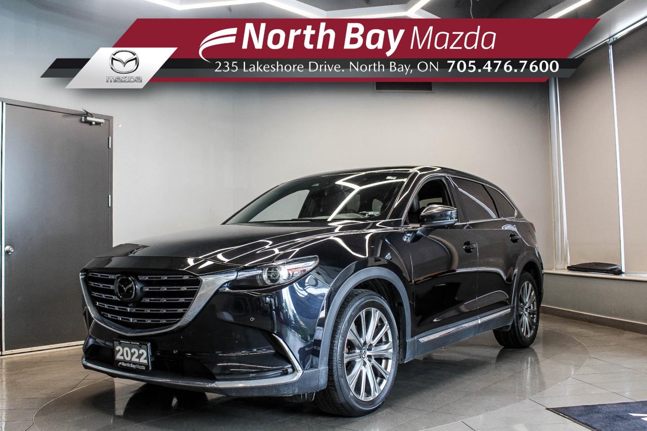 Used 2022 Mazda CX-9 Signature TURBO ENGINE - HEATED/VENTILATED SEATS - LEATHER SEATS - NAVIGATION for sale in North Bay, ON