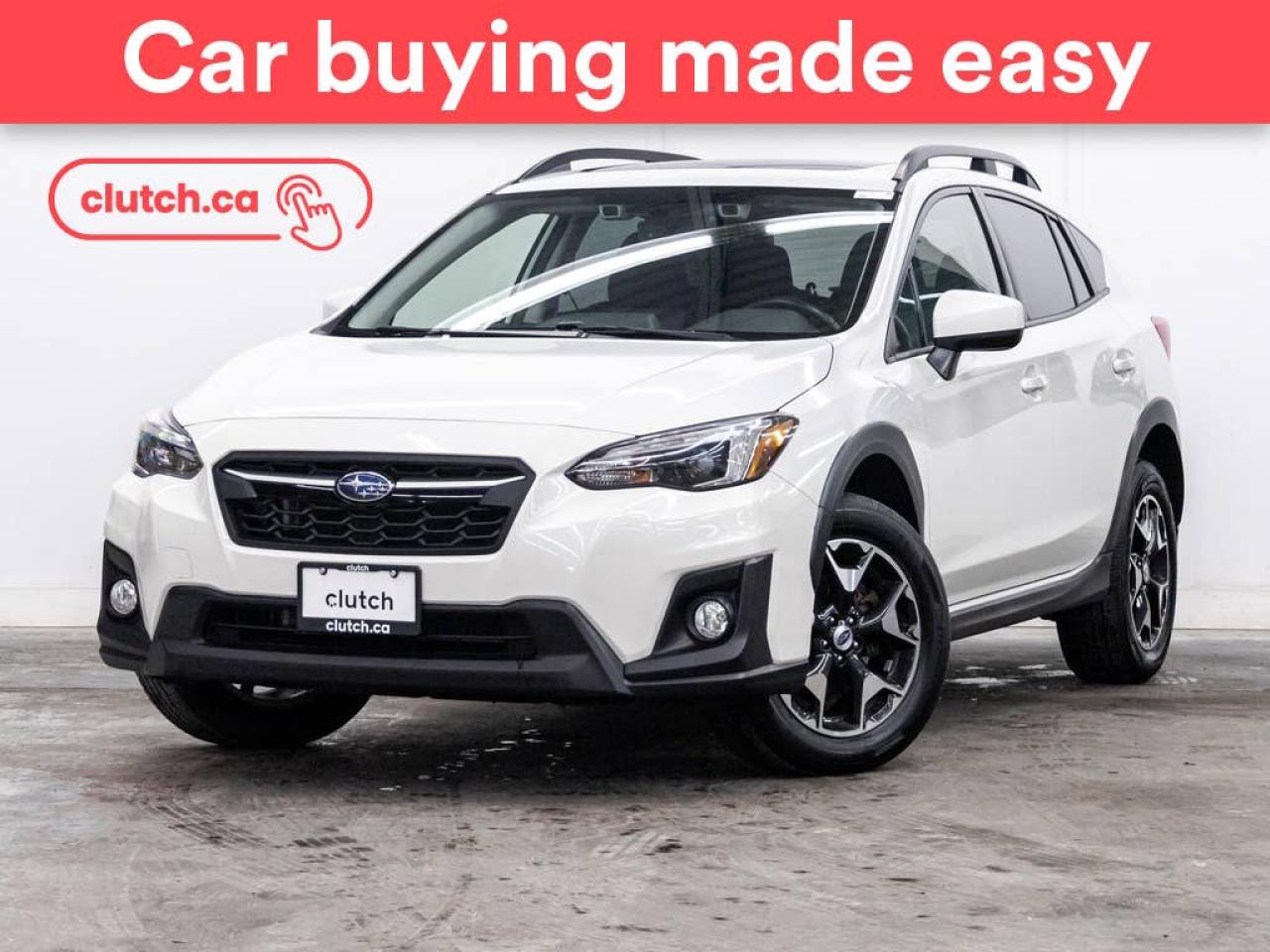Used 2018 Subaru XV Crosstrek Sport AWD w/ Eyesight Pkg w/Apple CarPlay & Android Auto, Heated Front Seats, Backup Cam for sale in Toronto, ON