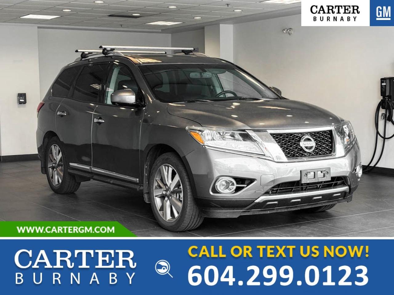 Used 2015 Nissan Pathfinder PLATINUM 4WD | SUNROOF/HEAT LEATHER SEATS/360 VIEW for sale in Burnaby, BC