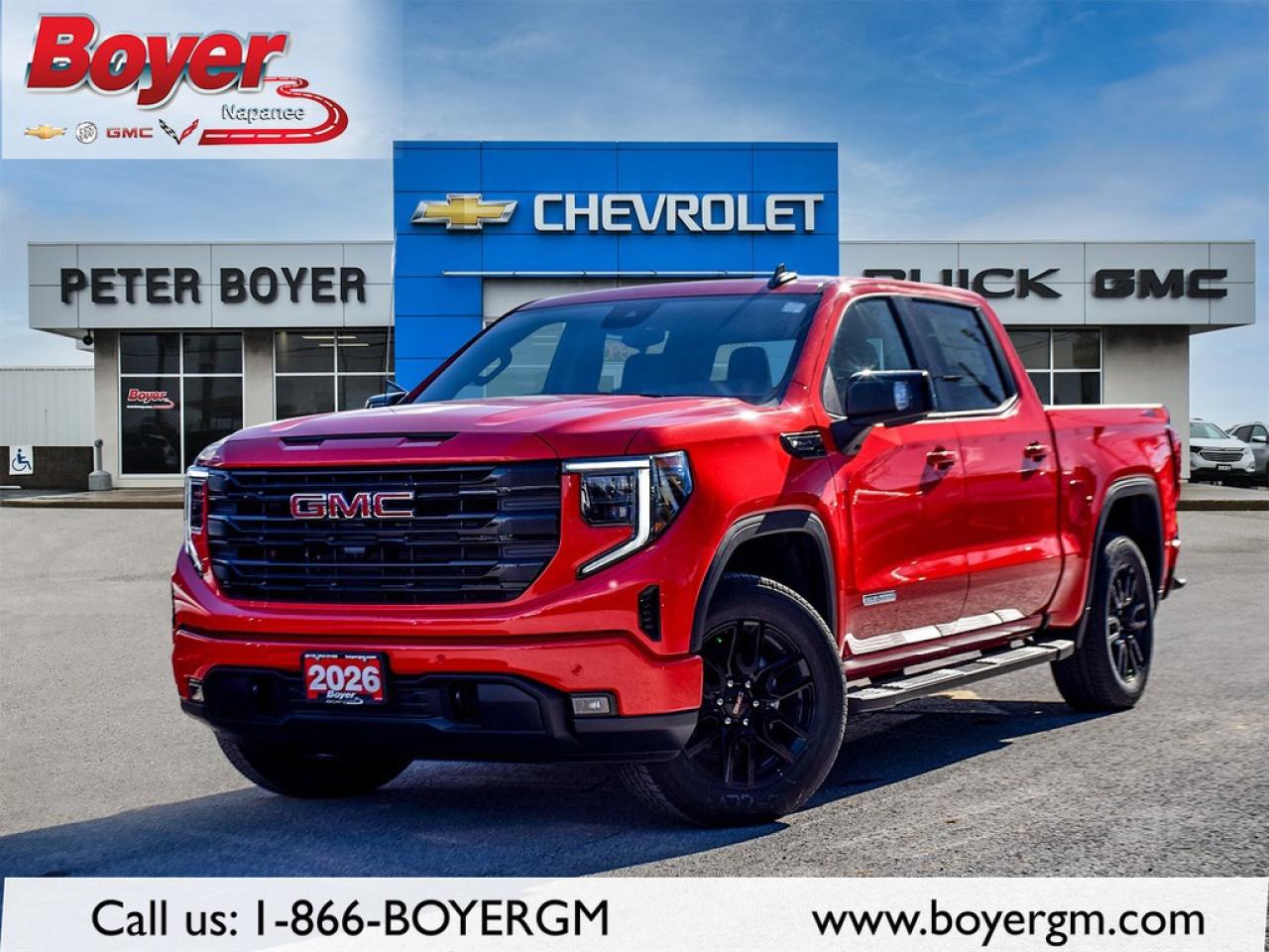 New 2026 GMC Sierra 1500 Crew Cab Short Box 4-Wheel Drive Elevation for sale in Napanee, ON