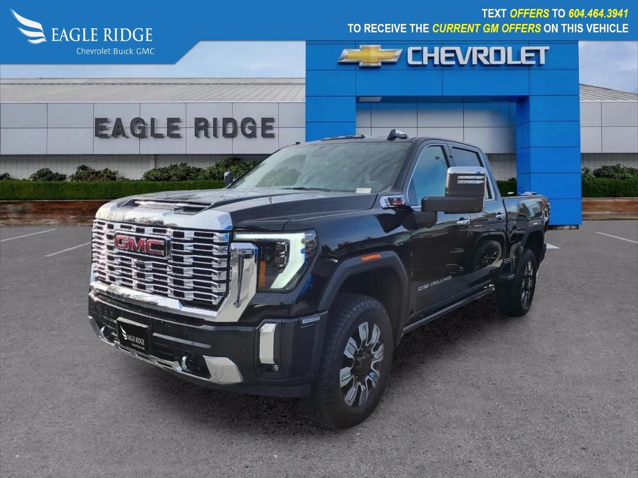 New 2026 GMC Sierra 3500 HD Denali Navigation, heated seats, 4WD, 13.4 touchscreen with Google built-in, remote vehicle start, engine stop/start, auto-locking rear differential, automatic emergency braking, HD surround vision, lane kee for sale in Coquitlam, BC