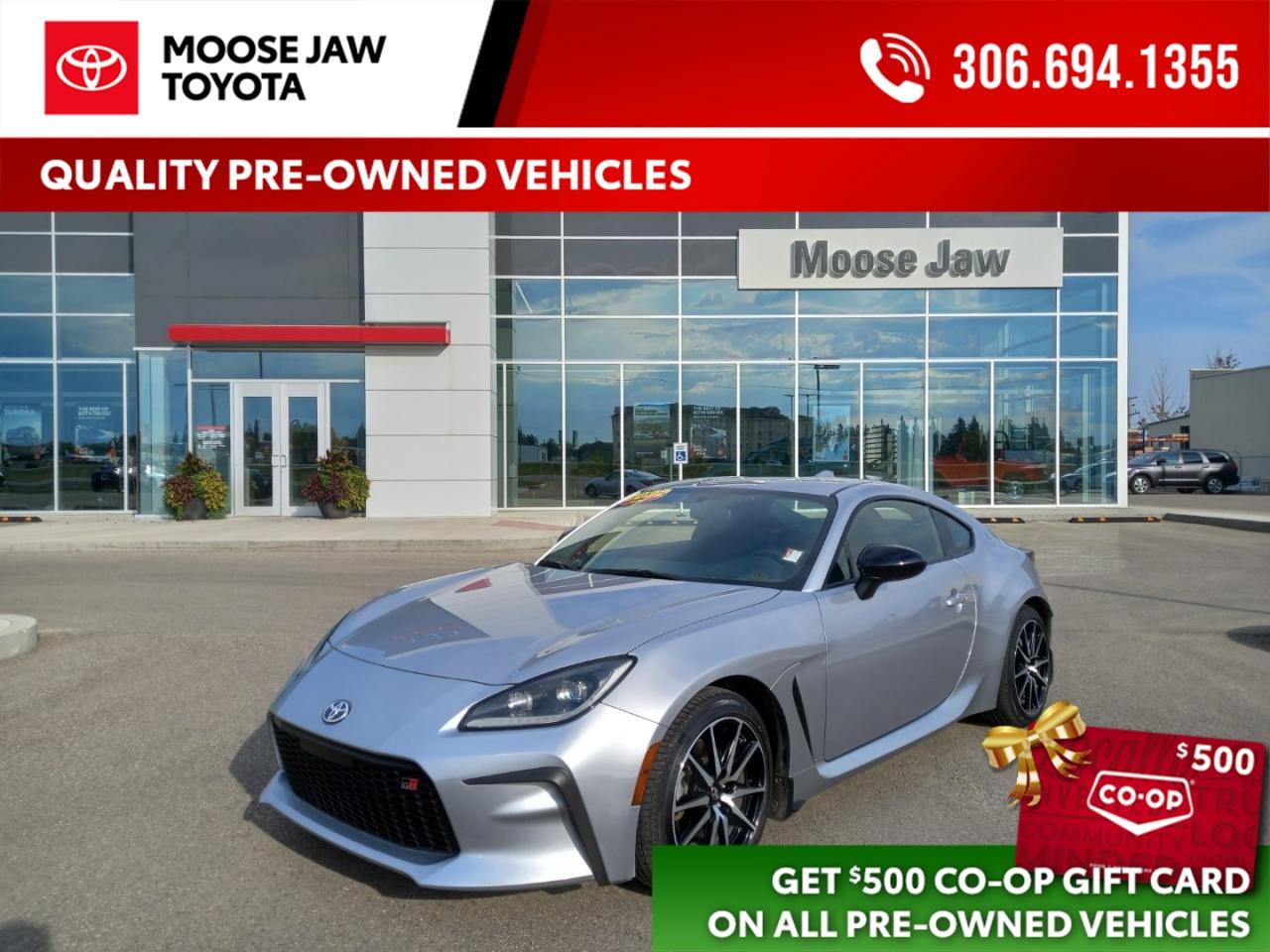 Used 2022 Toyota GR86 Low mileage and track-inspired. The Toyota GR86 delivers agile handling, sporty design, and pure driving excitement — built for those who love the road. for sale in Moose Jaw, SK