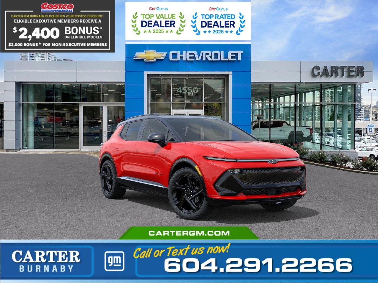 New 2026 Chevrolet Equinox EV RS FWD | Double Costco Bonus: Up to $2,400! for sale in Burnaby, BC