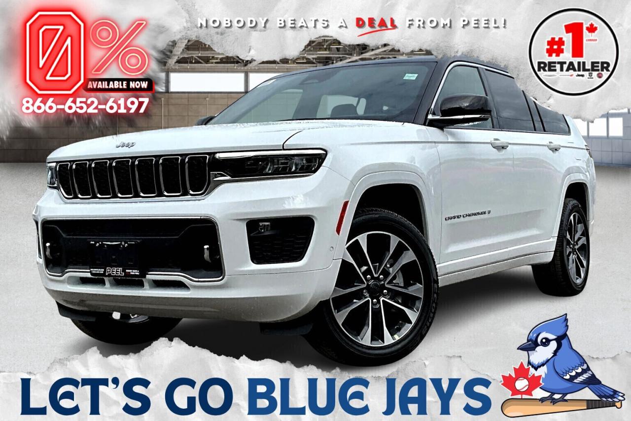 New 2025 Jeep Grand Cherokee L OVERLAND | Lux Tech 4 | Tow Pkg | 19-Speakers for sale in Mississauga, ON