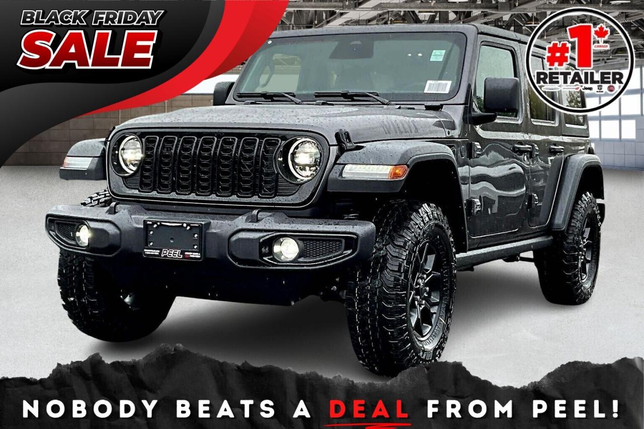 New 2026 Jeep Wrangler WILLYS 4DR | Hardtop | Safety & Conv Grp | 4x4 for sale in Mississauga, ON