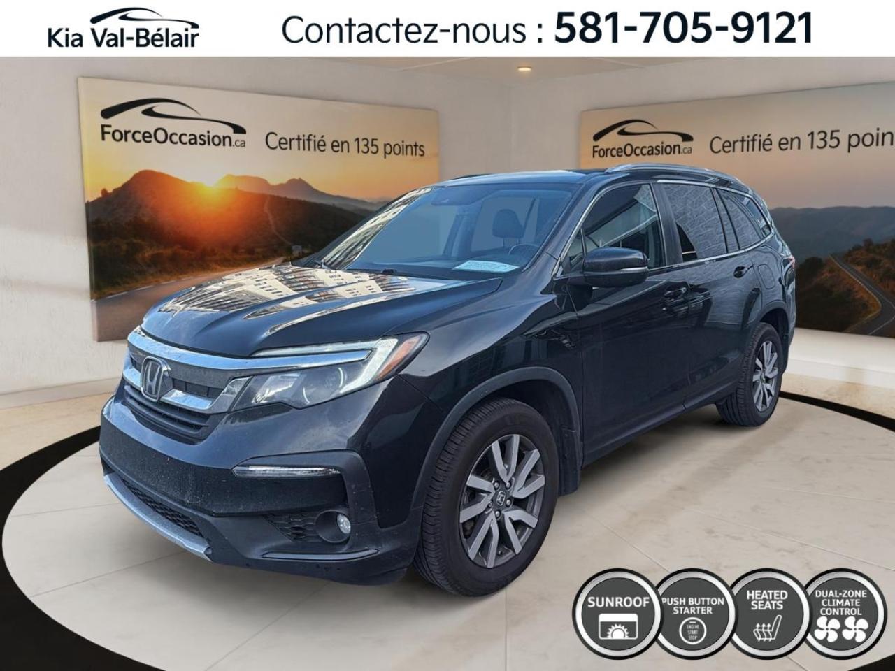 Used 2020 Honda Pilot EX-L *AWD *V6 *280HP *SIEGES CHAUFF AV/AR *GPS *CUIR *TOIT for sale in Québec, QC