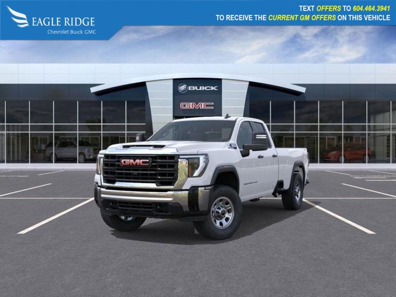 New 2026 GMC Sierra 2500 HD Pro HD Rear Vision Camera, Hitch Guidance, LED Cargo Area Lighting, Power Door Locks, Power Front Windows w/Driver Express Up/Down, Power Front Windows w/Passenger Express Down, for sale in Coquitlam, BC