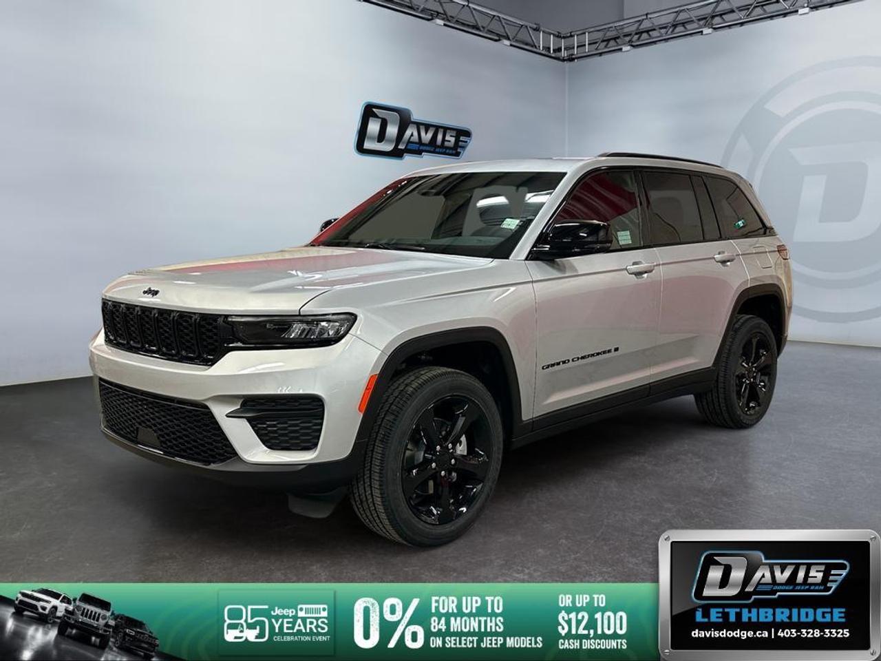 <p>Introducing the stunning 2025 Jeep Grand Cherokee Altitude 4x4 in a sleek silver finish, equipped with a powerful handling 4×4 drivetrain. This SUV is designed to offer an exceptional driving experience on any terrain.</p><p><strong>Exterior Features:</strong></p><ul><li>Gloss Black Exterior Accents</li><li>Power Liftgate</li><li>Rain-Sensing Windshield Wipers</li><li>Alloy Wheels</li><li>Sleek Silver Zynith Color</li></ul><p><strong>Interior Features:</strong></p><ul><li>Black Interior with Black Headliner</li><li>Power Sunroof</li><li>Heated Front Seats and Steering Wheel</li><li>115-Volt Auxiliary Power Outlet</li><li>Remote Start System</li></ul><p><strong>Technology & Safety Features:</strong></p><ul><li>Adaptive Cruise Control</li><li>Wireless Charging Pad</li><li>SiriusXM Satellite Radio</li><li>Lane Assist & Parking Sensors</li><li>Smart Device Integration with Wi-Fi Hotspot</li></ul><p>This 2025 Jeep Grand Cherokee Altitude 4x4 is perfect for adventurers seeking a blend of style, comfort, and cutting-edge technology. Whether you're headed for a family trip or an off-road adventure, this versatile SUV has you covered. Contact Davis Dodge Lethbridge today to secure this remarkable vehicle!</p>