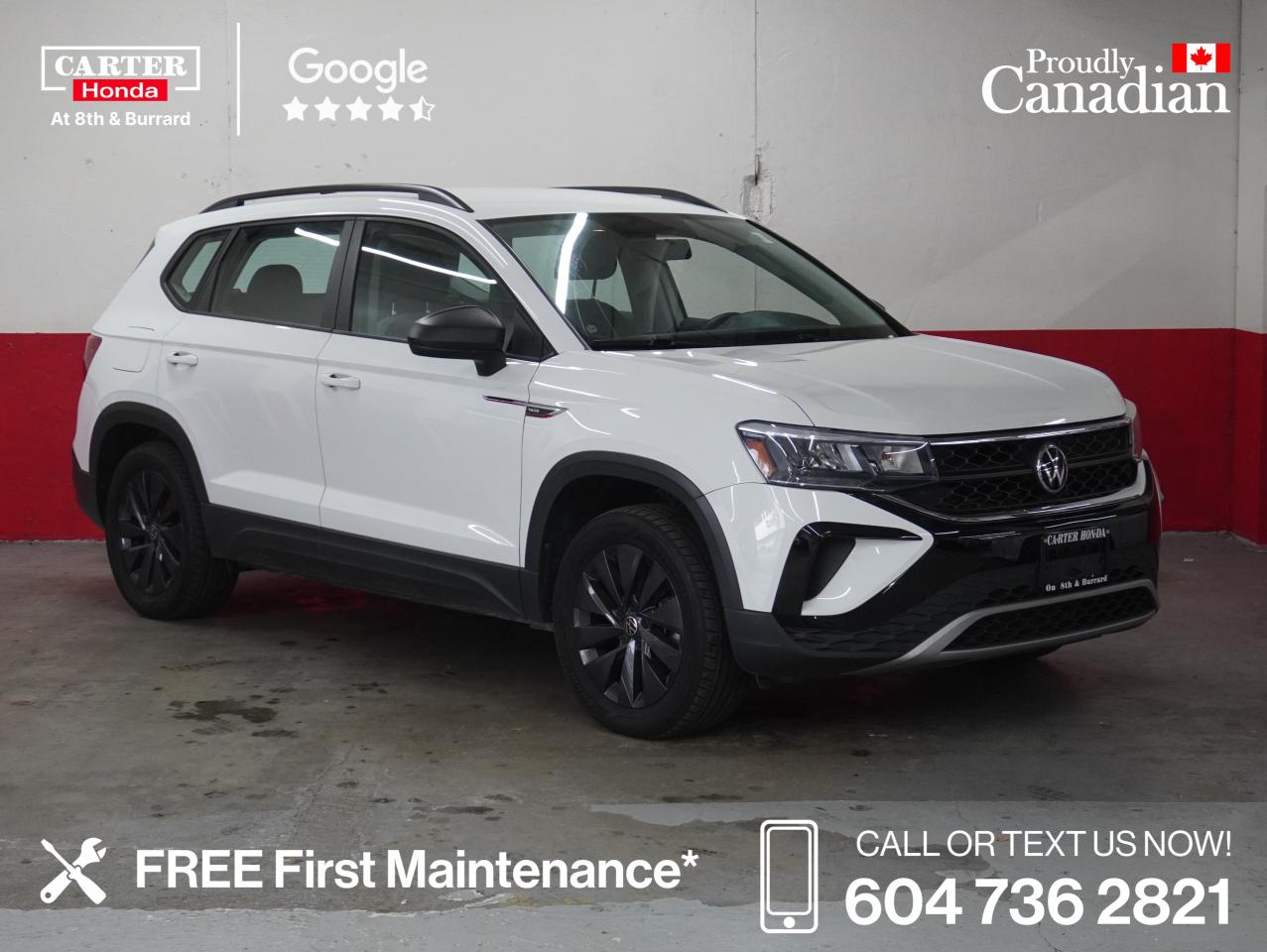 Used 2022 Volkswagen Taos Trendline 4MOTION, apple/android, backup cam for sale in Vancouver, BC