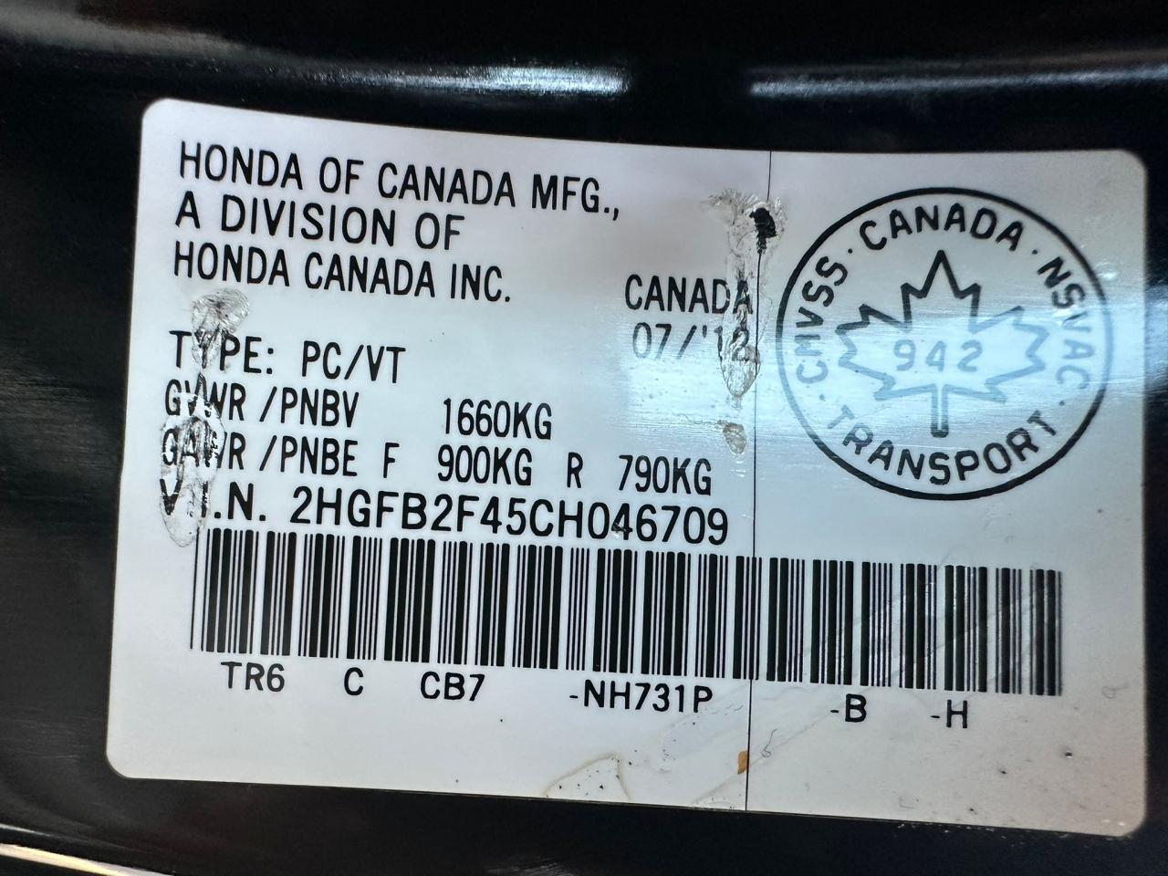 2012 Honda Civic LX - Photo #27