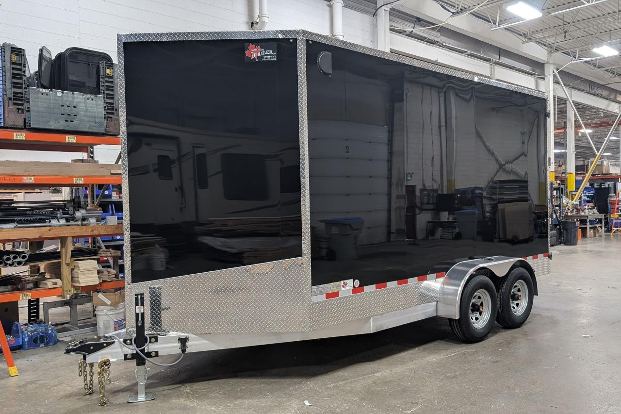 2025 Canadian Trailer Company 7x14 V Nose Cargo Trailer Aluminum Tandem Axle
