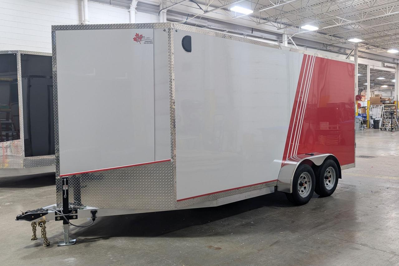 2025 Canadian Trailer Company 7x14 V Nose Cargo Trailer Aluminum Tandem Axle Photo3