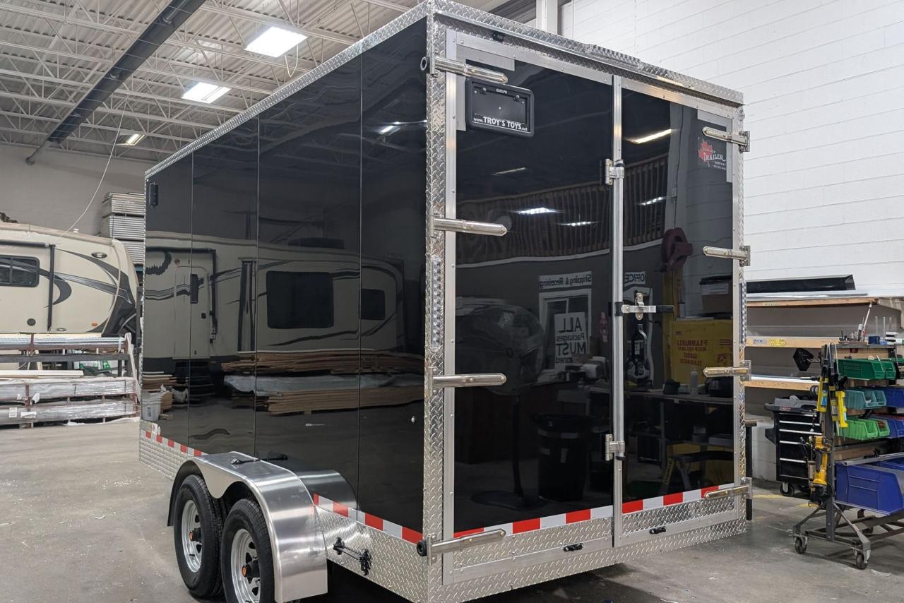 2025 Canadian Trailer Company 7x14 V Nose Cargo Trailer Aluminum Tandem Axle