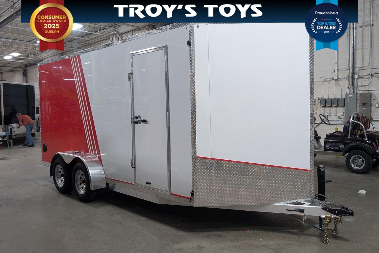 2025 Canadian Trailer Company 7x14 V Nose Cargo Trailer Aluminum Tandem Axle