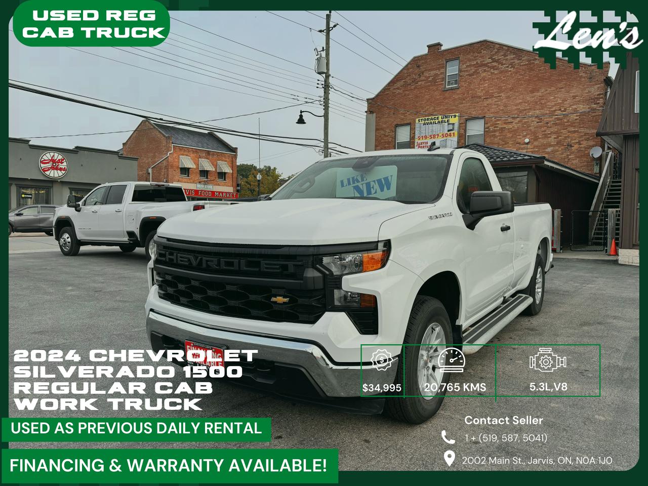 Used 2024 Chevrolet Silverado 1500 SOLD CERTIFIED, CARPLAY, FINANCING AVAB! for sale in Jarvis, ON