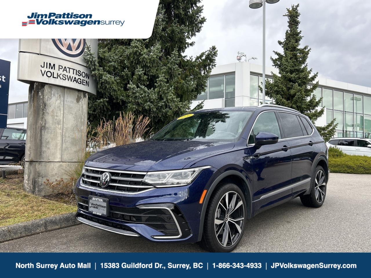 Step into the 2024 Volkswagen Tiguan Highline and experience a world where comfort meets confidence, and every drive becomes a statement of who you are. Crafted with precision and purpose, the Tiguan Highline isnt just an SUV  its a reflection of your ambition, your style, and your desire to live life without compromise.

Wrapped in sleek European design and powered by a turbocharged engine, the Tiguan Highline effortlessly blends strength with sophistication. Inside, youll be welcomed by premium leather seating, ambient lighting, and a panoramic sunroof that opens your world to possibility. Stay connected with VWs intuitive Digital Cockpit Pro and discover peace of mind with IQ.DRIVE  advanced driver assistance features that look out for what matters most: your family.

Whether its school runs, weekend escapes, or everyday adventures, the 2024 Tiguan Highline adapts to your rhythm with intelligent 4MOTION All-Wheel Drive and spacious, versatile seating for up to seven. Every detail is designed to elevate  because you deserve more than just a vehicle. You deserve a sanctuary on wheels.

Dont just drive  arrive.

Nows the moment to move forward in a way that feels right. The 2024 Tiguan Highline is waiting  bold, refined, and ready for whatevers next.

Book your test drive today and experience the Tiguan difference. Because once you sit behind the wheel, youll wonder how you ever drove anything else.

Dealer administration fee ($695). Finance placement fee ($495) if applicable, GST and PST are additional. D#31297 Contact us today. TEXT our sales team directly at (604) 265-9157