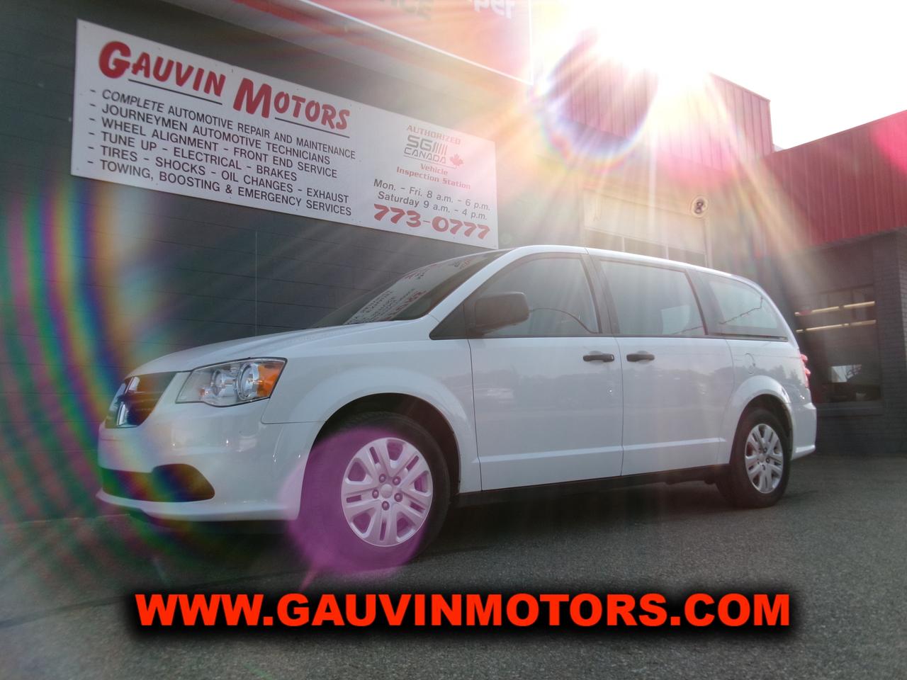 **?? For Sale: 2019 Dodge Grand Caravan - Canada Value Package ??**

Get ready for your next adventure with this spacious seven-passenger 2019 Dodge Grand Caravan, now available at Gauvin Motors Ltd! 

**Key Features:**
- **Powerful & Economical:** Equipped with a 3.6 L Pentastar V6 engine and a smooth six-speed automatic transmission.
- ** Enjoy the convenience of a third-row seat, rear air/heat, Bluetooth connectivity, and a rear camera for easy parking.
- **Comfort & Control:** Features include keyless entry, traction control, economy mode, trip computer, and a premium AM/FM/XM/CD/MP3 sound system.
- **Convenience & Storage:** Air conditioning, tilt steering, cruise control, power windows, locks, and mirrors, plus in-floor storage bins for all your gear.

With just 100,395 km, this Grand Caravan has been fully inspected and serviced, and its in beautiful condition. Priced at an unbeatable **$21,995**, its likely the best deal around!

**?? Additional Perks:**
- Trades are welcome!
- Low-rate, on-the-spot financing available!

Dont miss out on this incredible opportunity! Visit Gauvin Motors Ltd today to test drive your future family vehicle!