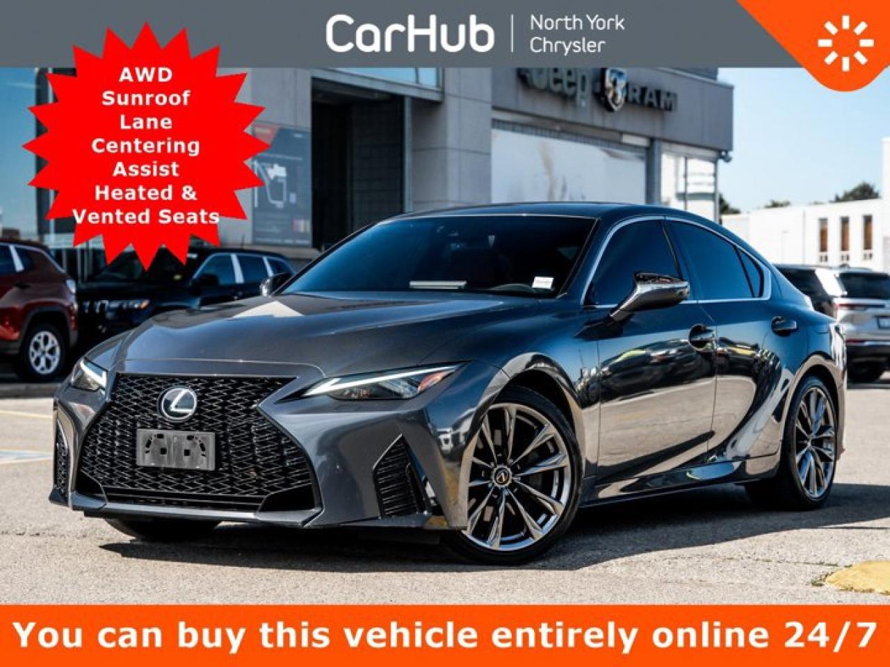 Used 2021 Lexus IS IS 300 AWD Sunroof Lane Centering Assist Heated Vented Seats Navigation for sale in Thornhill, ON
