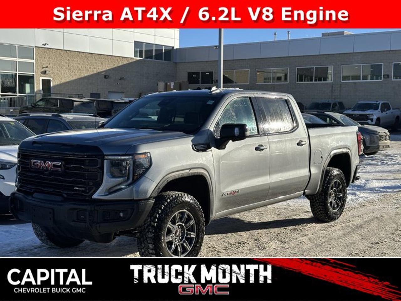 Scores 15 Highway MPG and 17 City MPG! This GMC Sierra 1500 delivers a Gas V8 6.2L/376 engine powering this Automatic transmission. ENGINE, 6.2L ECOTEC3 V8 (420 hp [313 kW] @ 5600 rpm, 460 lb-ft of torque [624 Nm] @ 4100 rpm); featuring Dynamic Fuel Management, Wireless, Apple CarPlay / Wireless Android Auto, Wireless charging.*This GMC Sierra 1500 Comes Equipped with These Options *Wipers, front rain-sensing, Windows, power rear, express down, Windows, power front, drivers express up/down, Window, power, rear sliding with rear defogger, Window, power front, passenger express up/down, Wi-Fi Hotspot capable (Terms and limitations apply. See onstar.ca or dealer for details.), Wheels, 18 x 8.5 (45.7 cm x 21.6 cm) Painted aluminum with dark panted pockets, Wheels, 18 x 8.5 (45.7 cm x 21.6 cm) Gloss Black painted full-size, spare Aluminum, Wheelhouse liners, rear, USB Ports, 2, Charge/Data ports located inside centre console.* Stop By Today *Come in for a quick visit at Capital Chevrolet Buick GMC Inc., 13103 Lake Fraser Drive SE, Calgary, AB T2J 3H5 to claim your GMC Sierra 1500!