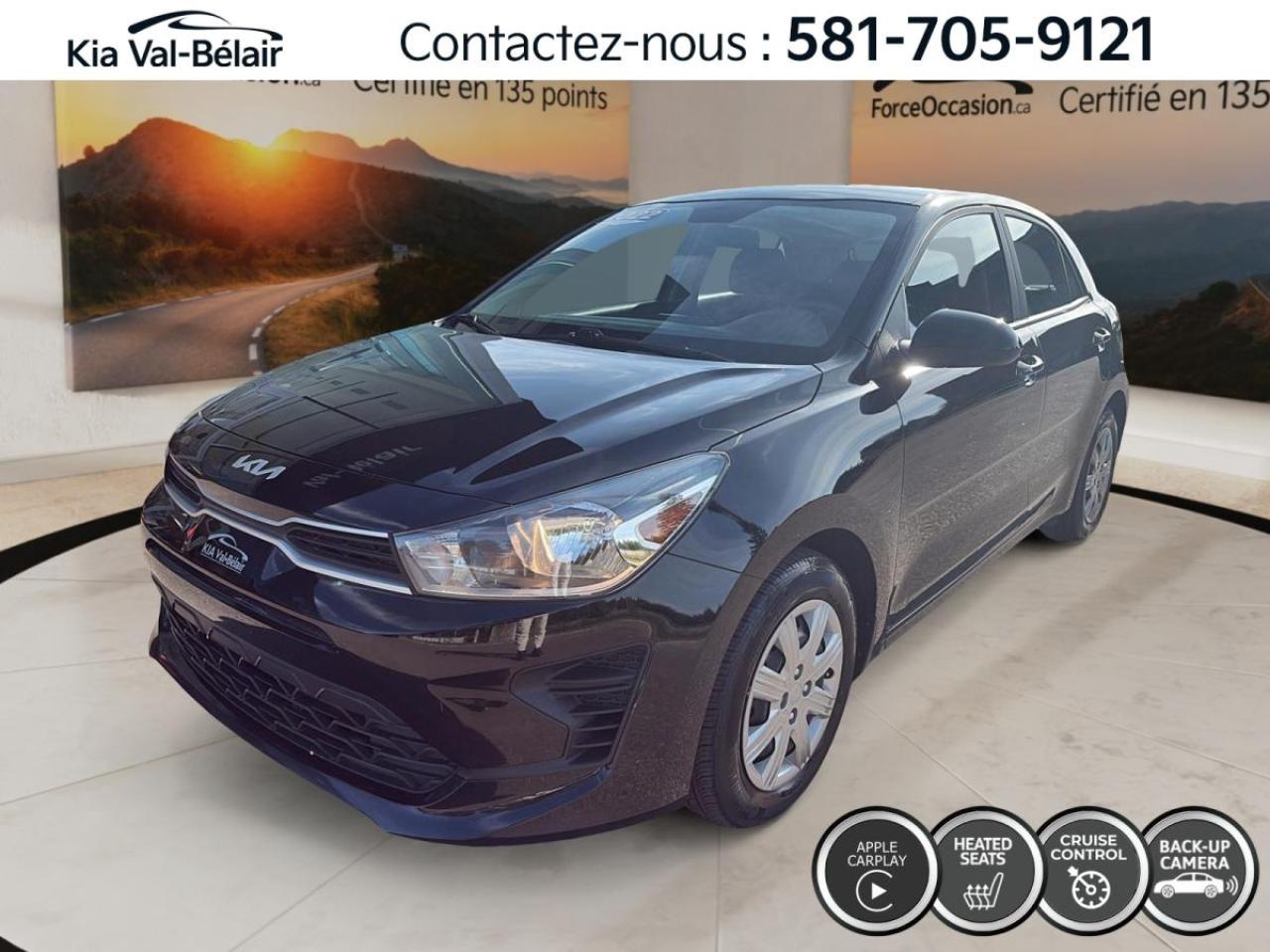 Used 2022 Kia Rio5 LX+ *A/C *CRUISE *CAMERA *CARPLAY *SIEGES CHAUFF for sale in Québec, QC