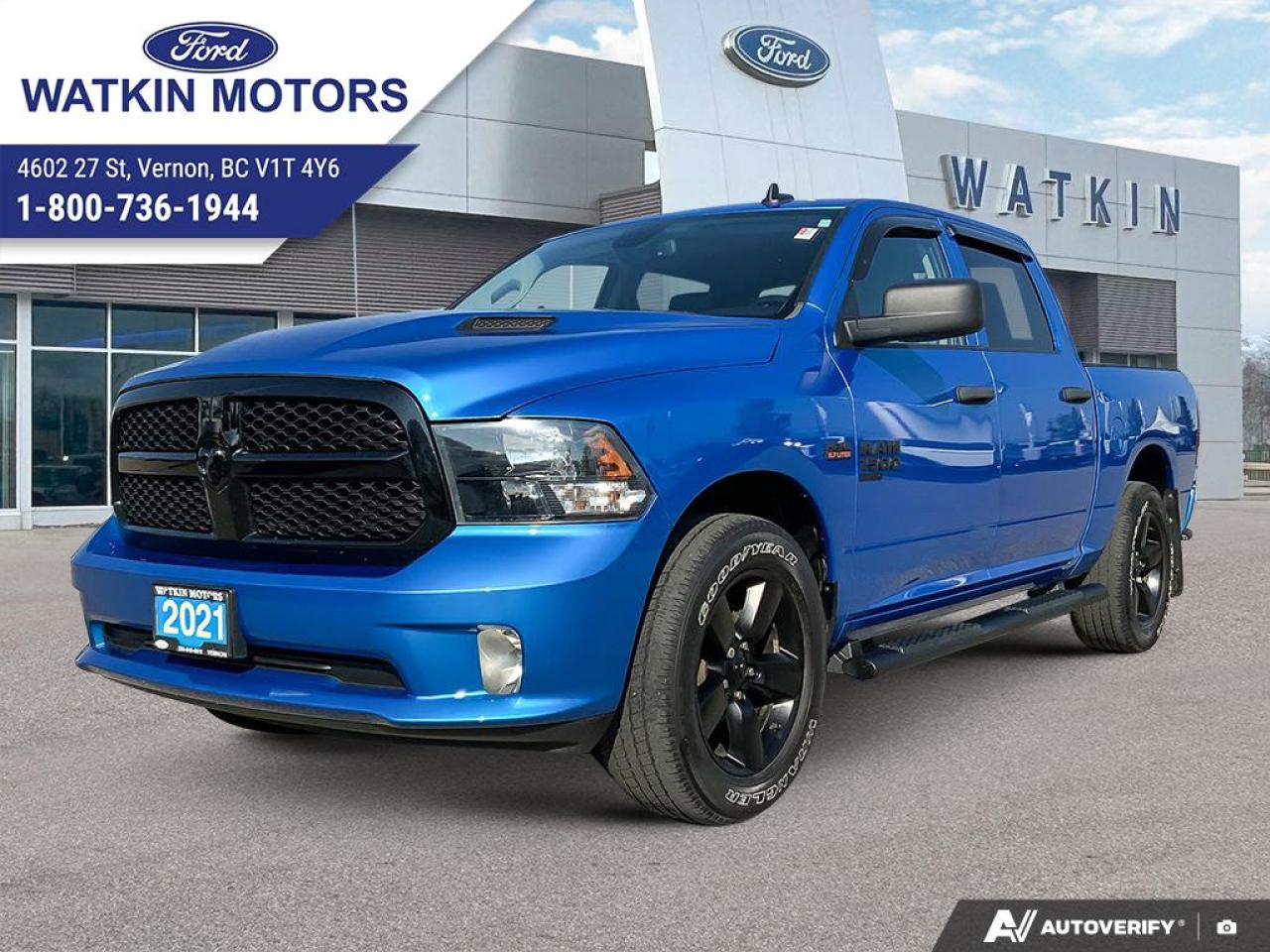 Used 2021 RAM 1500 Classic EXPRESS CREW CAB 4X4 TRADESMAN for sale in Vernon, BC