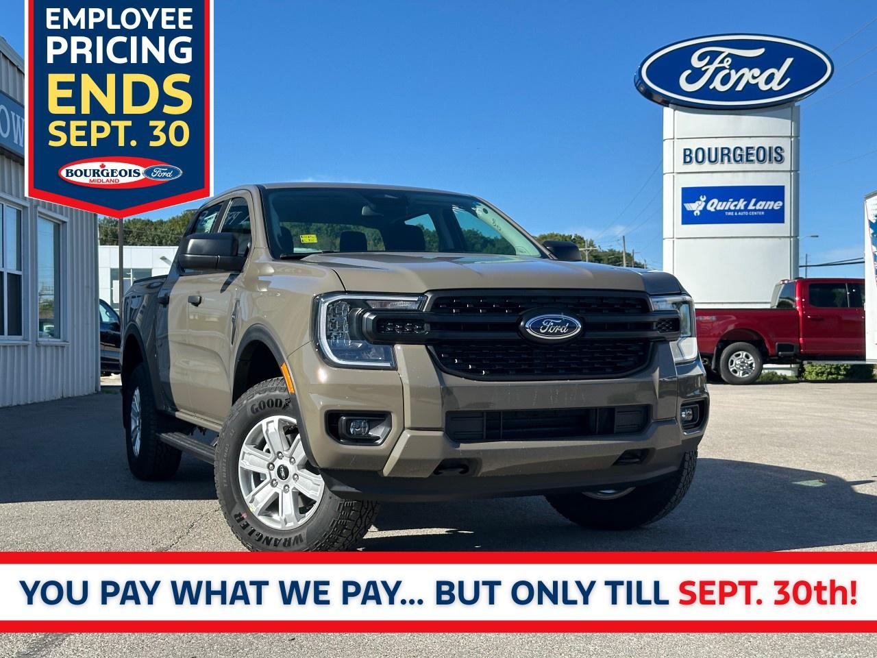 New 2025 Ford Ranger XL 4WD SuperCrew 5' Box for sale in Midland, ON