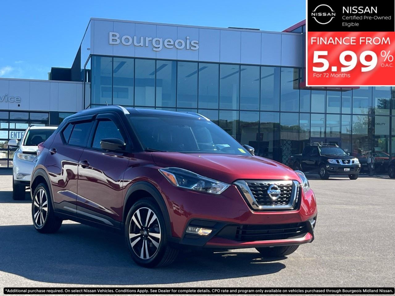 Used 2019 Nissan Kicks SR FWD for sale in Midland, ON