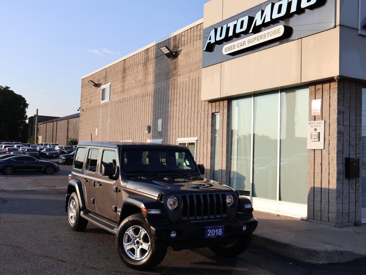 2018 Jeep Wrangler JK V6 UNLIMITED SPORT 4WD CERTIFIED *ACCIDENT FREE* CAMERA BLUETOOTH CRUISE ALLOYS - Photo #8