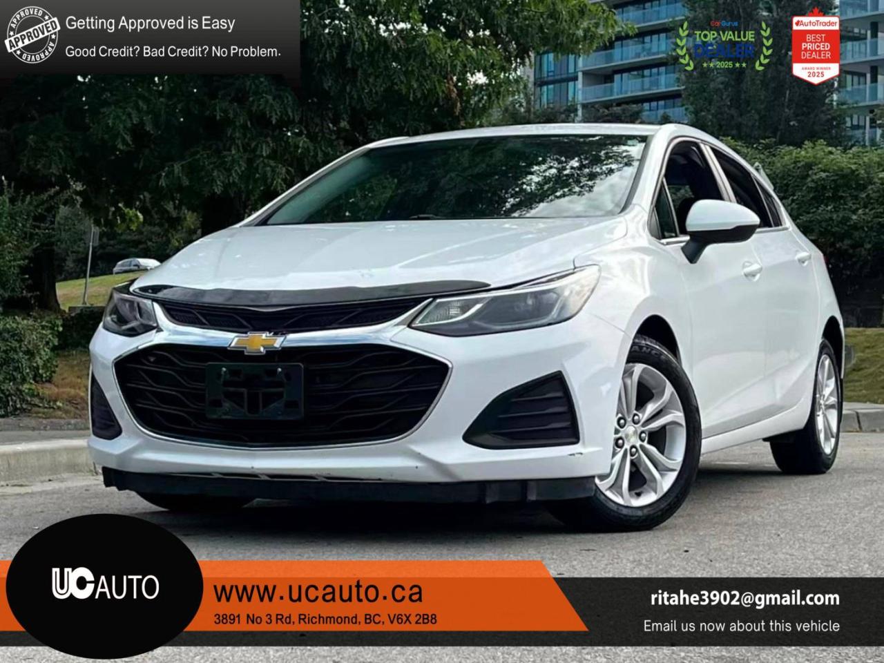Used 2019 Chevrolet Cruze LT/ NO ACCIDENT/ BC LOCAL for sale in Richmond, BC