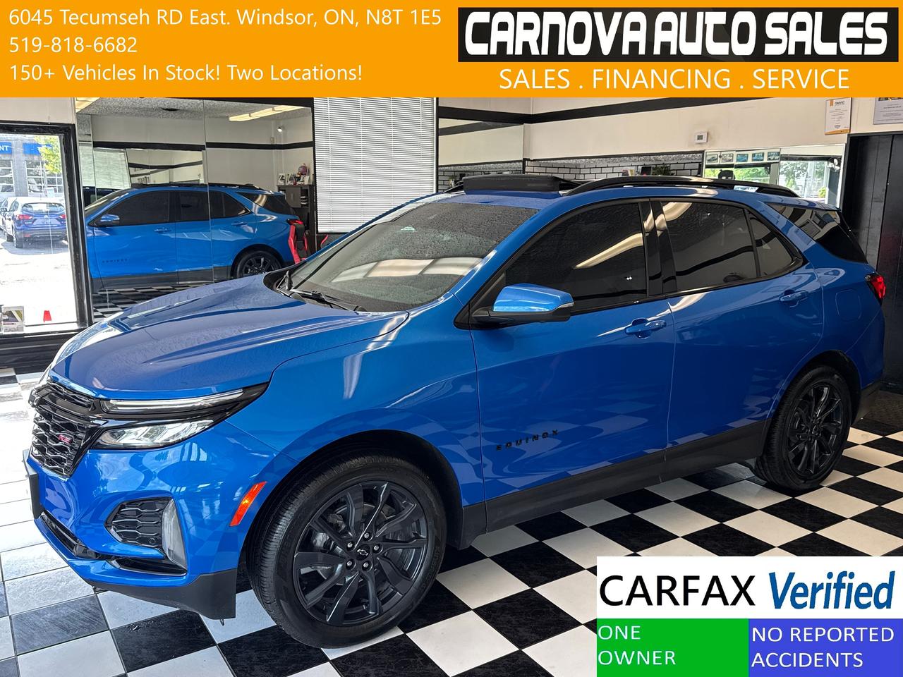 2024 Chevrolet Equinox AWD RS+Leather+Roof+BSM+ONE OWNER+CLEAN CARFAX Photo