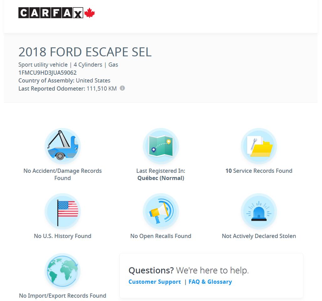 2018 Ford Escape SEL 4WD+Leather+Roof+ApplePlay+GPS+CLEAN CARFAX Photo4