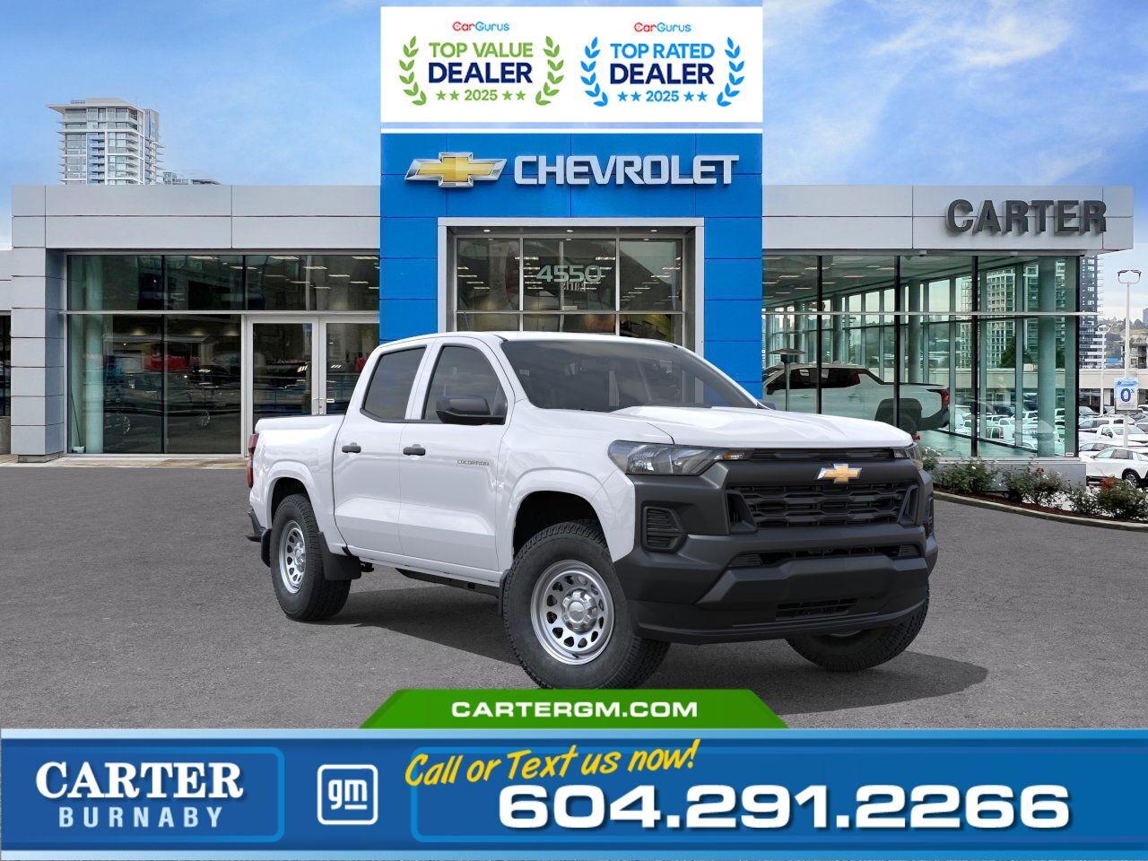 New 2026 Chevrolet Colorado WORK TRUCK 2WD | TURBOMAX ENG/HD REAR CAMERA for sale in Burnaby, BC