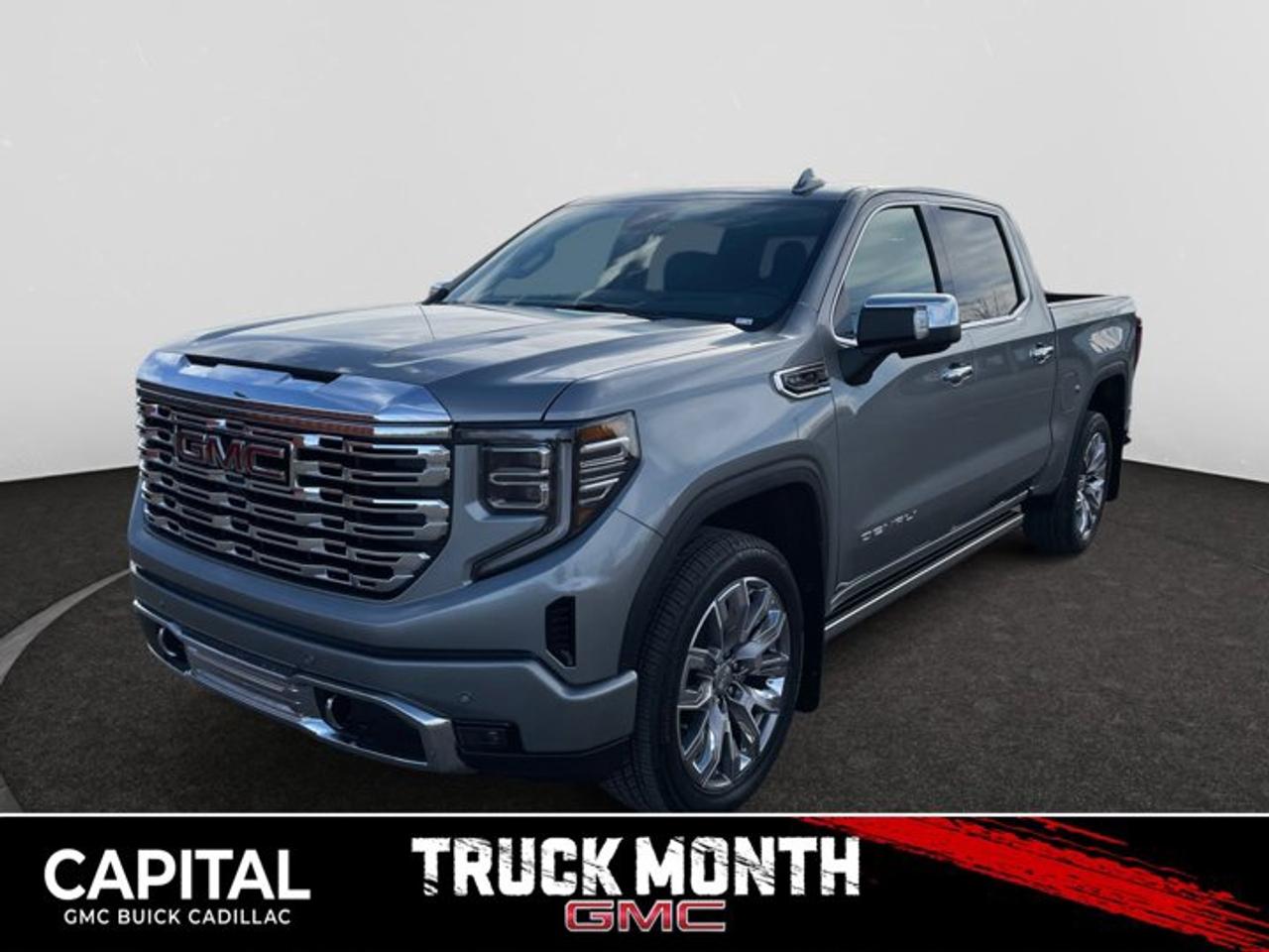 This 2026 GMC Sierra 1500 in Sterling Metallic is equipped with 4WD and Gas V8 5.3L/325 engine.The Next Generation Sierra redefines what it means to drive a pickup. The redesigned for 2019 Sierra 1500 boasts all-new proportions with a larger cargo box and cabin. It also shaves weight over the 2018 model through the use of a lighter boxed steel frame and extensive use of aluminum in the hood, tailgate, and doors.To help improve the hitching and towing experience, the available ProGrade Trailering System combines intelligent technologies to offer an in-vehicle Trailering App, a companion to trailering features in the myGMC app and multiple high-definition camera views.GMC has altered the pickup landscape with groundbreaking innovation that includes features such as available Rear Camera Mirror and available Multicolour Heads-Up Display that puts key vehicle information low on the windshield. Innovative safety features such as HD Surround Vision and Lane Change Alert with Side Blind Zone alert will also help you feel confident and in control in the Next Generation Seirra.Key features of the Sierra Denali include: Taller stance and more dominant presence, GMC MultiPro Tailgate, Adaptive Rice Control, Authentic perforated Forge leather-appointed seating and open-pore ash wood trim, Available Head-Up Display and HD Rear Camera Mirror, and Available 420 hp 6.2L V8 with 10-speed automatic transmission.Check out this vehicles pictures, features, options and specs, and let us know if you have any questions. Helping find the perfect vehicle FOR YOU is our only priority.P.S...Sometimes texting is easier. Text (or call) 306-801-9090 for fast answers at your fingertips!Dealer License #914248Disclaimer: All prices are plus taxes & fees. See dealer for Details. Dealer Permit # 914248 See dealer for Details.