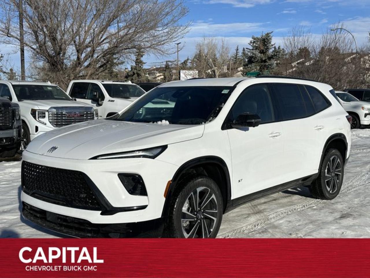 This Buick Enclave boasts a Gas 2.5L/ engine powering this Automatic transmission. TRANSMISSION, 8-SPEED AUTOMATIC, ELECTRONICALLY CONTROLLED (STD), SPORT TOURING PREFERRED EQUIPMENT GROUP includes standard equipment, LPO, INTEGRATED CARGO LINER.* This Buick Enclave Features the Following Options *LPO, FLOOR LINER PACKAGE includes (RIA) first and second row all-weather floor liners, LPO and (RIB) third row all-weather floor liner, LPO and and (CAV) integrated cargo liner, LPO , LPO, ALL-WEATHER FLOOR LINERS, FIRST AND SECOND ROWS, LPO, ALL-WEATHER FLOOR LINER, THIRD ROW, ENGINE, 2.5L TURBO DOHC SIDI WITH VARIABLE VALVE TIMING (VVT) (328 hp [244 kW] @ 5500 rpm, 326 lb-ft of torque [442 N-m] @ 3500 rpm) (STD), ENGINE BLOCK HEATER, 3 YEARS SIRIUSXM, Wireless Phone Charging, Wireless Google Android Auto, Wireless Apple CarPlay, Wipers, front intermittent.* Stop By Today *Stop by Capital Chevrolet Buick GMC Inc. located at 13103 Lake Fraser Drive SE, Calgary, AB T2J 3H5 for a quick visit and a great vehicle!