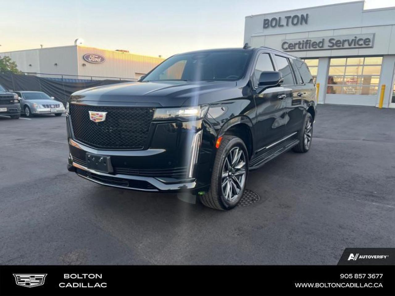 Used 2024 Cadillac Escalade ESV Sport CADILLAC CERTIFIED PRE-OWNED PROGRAM - FINANCE @ 4.99% for sale in Bolton, ON