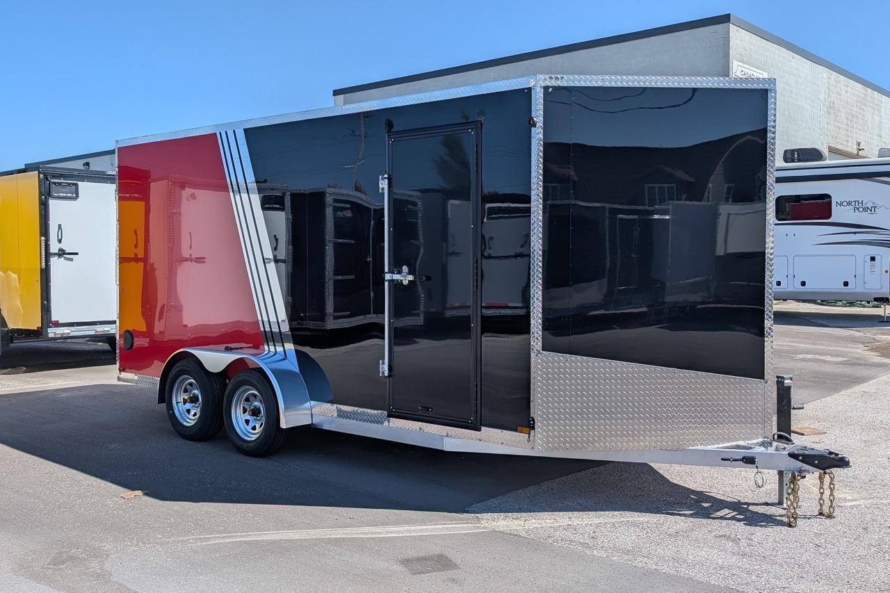 New 2025 Canadian Trailer Company 7x16 V-Nose Cargo Trailer Aluminum Tandem Axle for sale in Guelph, ON
