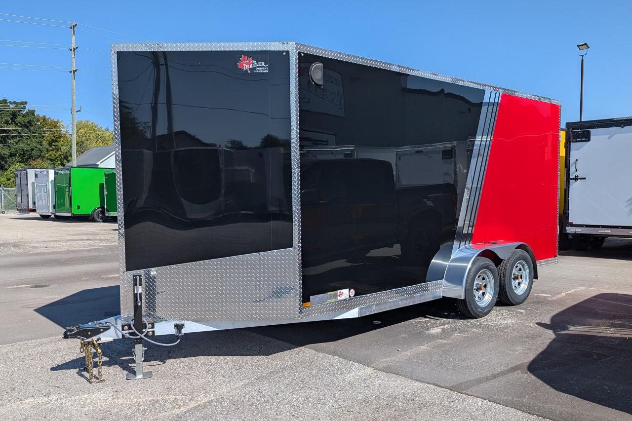 2025 Canadian Trailer Company 7x16 V-Nose Cargo Trailer Aluminum Tandem Axle Photo2