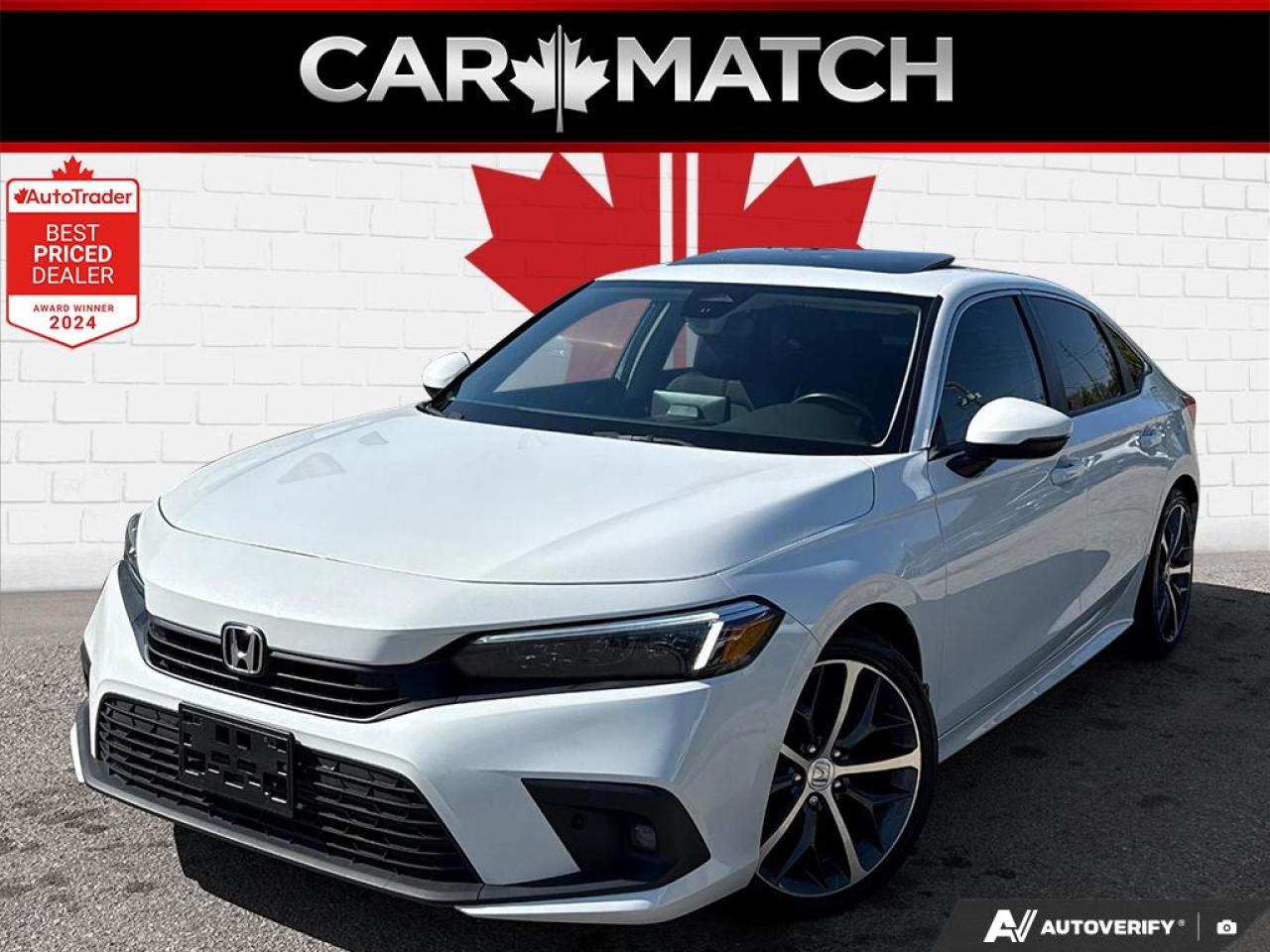 2022 Honda Civic TOURING / NO ACCIDENTS / NAV / SUNROOF / LEATHER