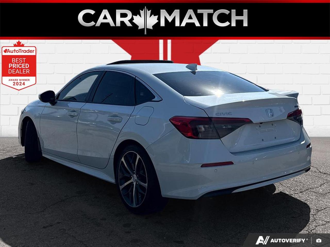 2022 Honda Civic TOURING / NO ACCIDENTS / NAV / SUNROOF / LEATHER Photo3