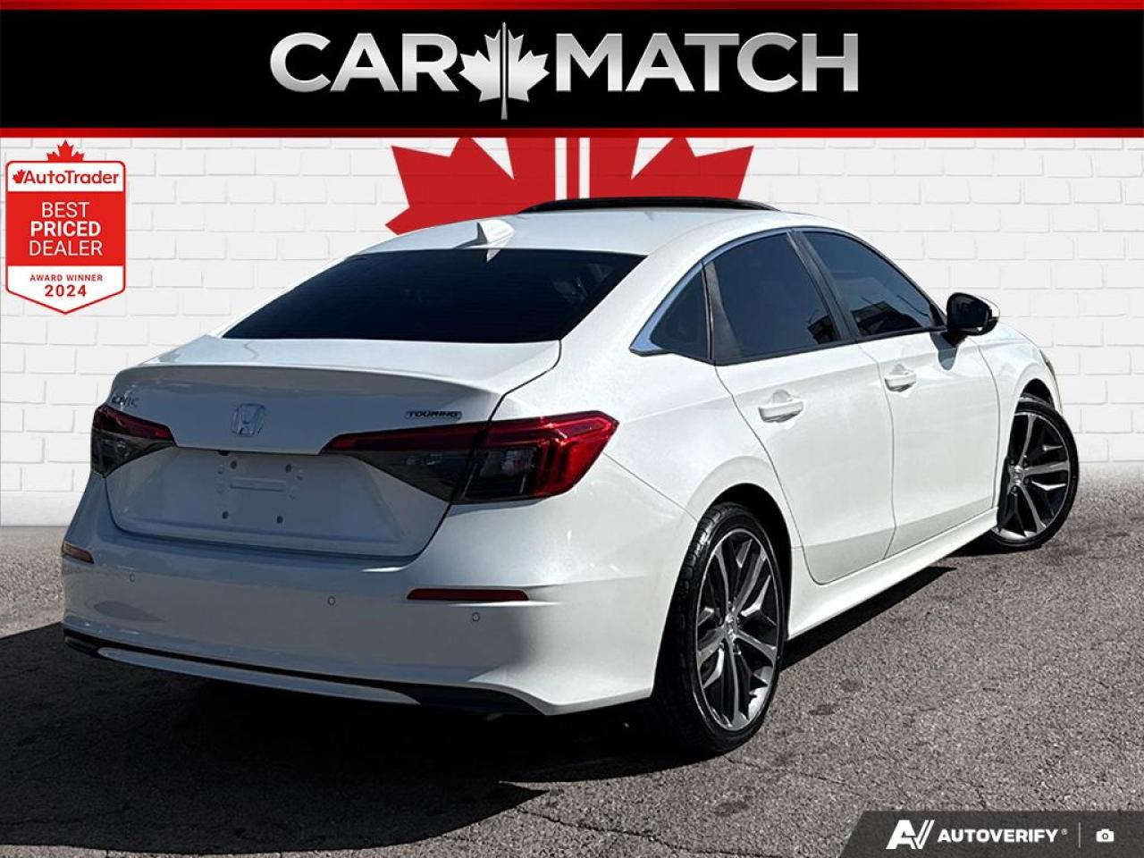 2022 Honda Civic TOURING / NO ACCIDENTS / NAV / SUNROOF / LEATHER - Photo #5