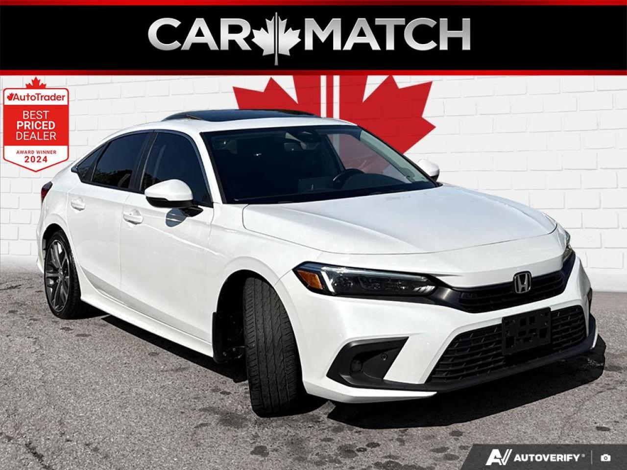 2022 Honda Civic TOURING / NO ACCIDENTS / NAV / SUNROOF / LEATHER - Photo #6