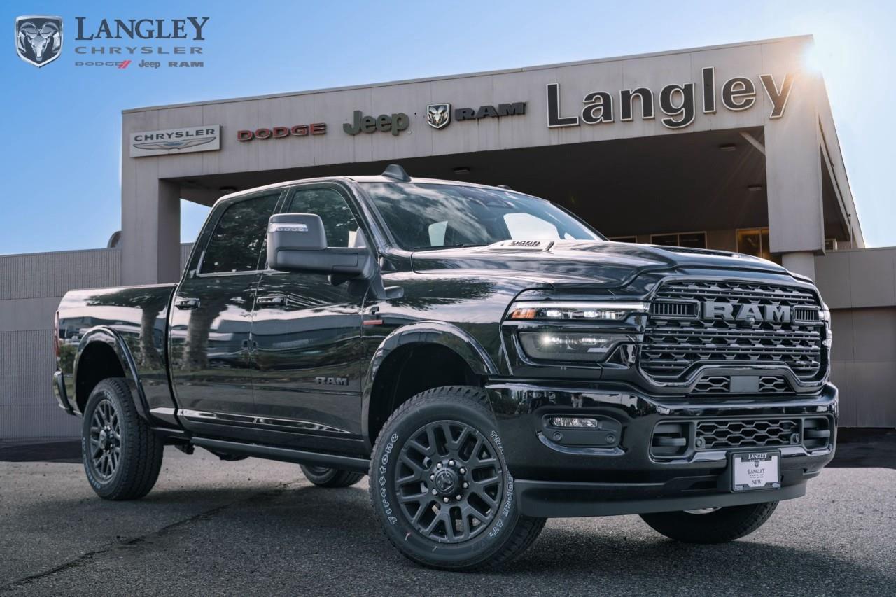 <p><strong>2025 RAM 3500 Diesel</strong></p> <p>A heavy-duty pickup offering exceptional power and capability.</p> <ul><li> <p>6.7L Cummins I-6 Turbo Diesel engine (430 hp, 1,075 lb-ft torque).</p> </li><li> <p>Max towing capacity of up to 36,610 lbs.</p> </li><li> <p>New 8-speed automatic transmission.</p> </li><li> <p>Available Adaptive Cruise Control and advanced towing technology.</p> </li></ul> <p>Come book a test drive at Langley Chrysler, conveniently located in Langley, British Columbia.</p> <p><strong>Scroll down to see the full list of options and features.</strong></p>*All new vehicle purchases are plus the PDI accessory installs and any price increases provided by the manufacturer. For trucks the accessories will include wheel locks, spray-in liners, and mud flaps. For all other vehicles, wheel locks are standard, other equipment may apply. Confirm with the dealer.

<p>*All prices are net of all manufacturer incentives and/or rebates and are subject to change by the manufacturer without notice. All prices plus applicable taxes, applicable environmental recovery charges, documentation of $599 and full tank of fuel surcharge of $76 if a full tank is chosen.<br />Other items available that are not included in the above price:<br />Tire & Rim Protection and Key fob insurance starting from $599<br />Service contracts (extended warranties) for up to 7 years and 200,000 kms starting from $599<br />Custom vehicle accessory packages, mudflaps and deflectors, tire and rim packages, lift kits, exhaust kits and tonneau covers, canopies and much more that can be added to your payment at time of purchase<br />Undercoating, rust modules, and full protection packages starting from $199<br />Flexible life, disability and critical illness insurances to protect portions of or the entire length of vehicle loan?im?im<br />Financing Fee of $500 when applicable<br />Prices shown are determined using the largest available rebates and incentives and may not qualify for special APR finance offers. See dealer for details. This is a limited time offer.</p>