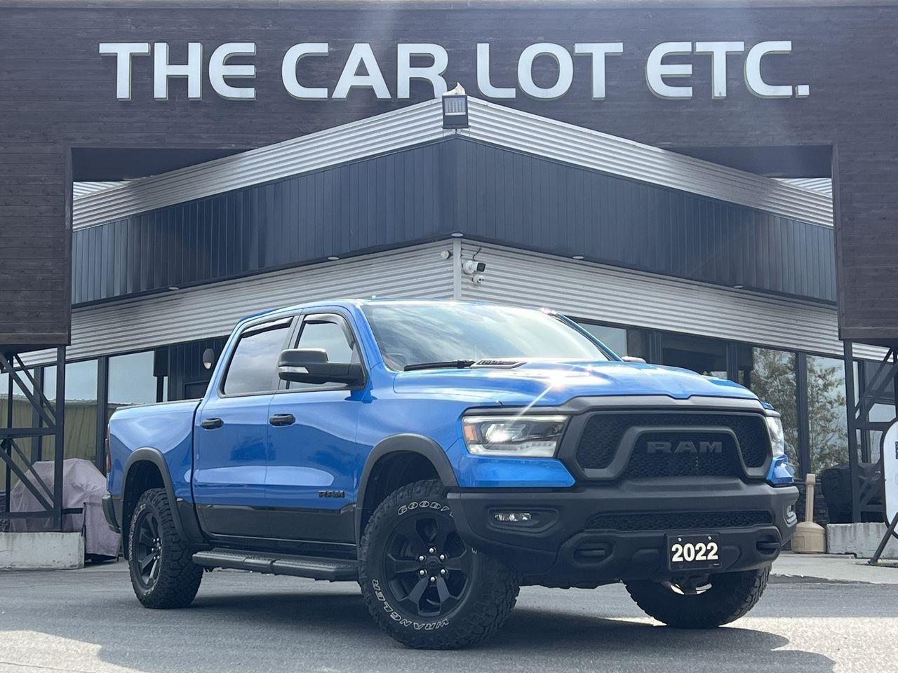 Used 2022 RAM 1500 Rebel 4X4, LEATHER SEATS, SIRIUS XM, BACK UP CAM, NAV, HEATED FRONT SEATS!! for sale in Sudbury, ON