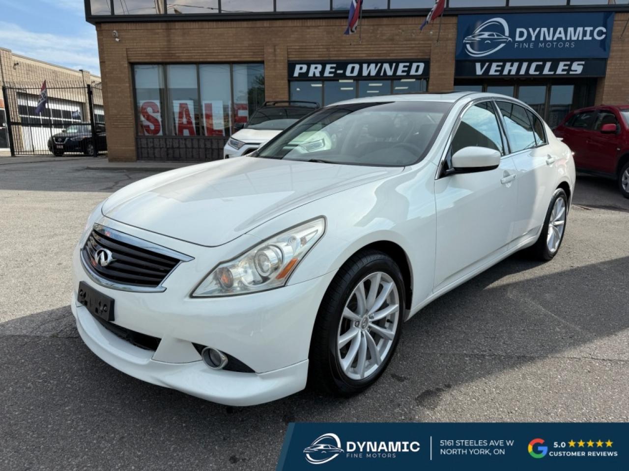 Used 2013 Infiniti G37 Sedan X/ SUNROOF/ V6 AWD/ LEATHER/ NAVIGATION/ REAR CAM for sale in North York, ON
