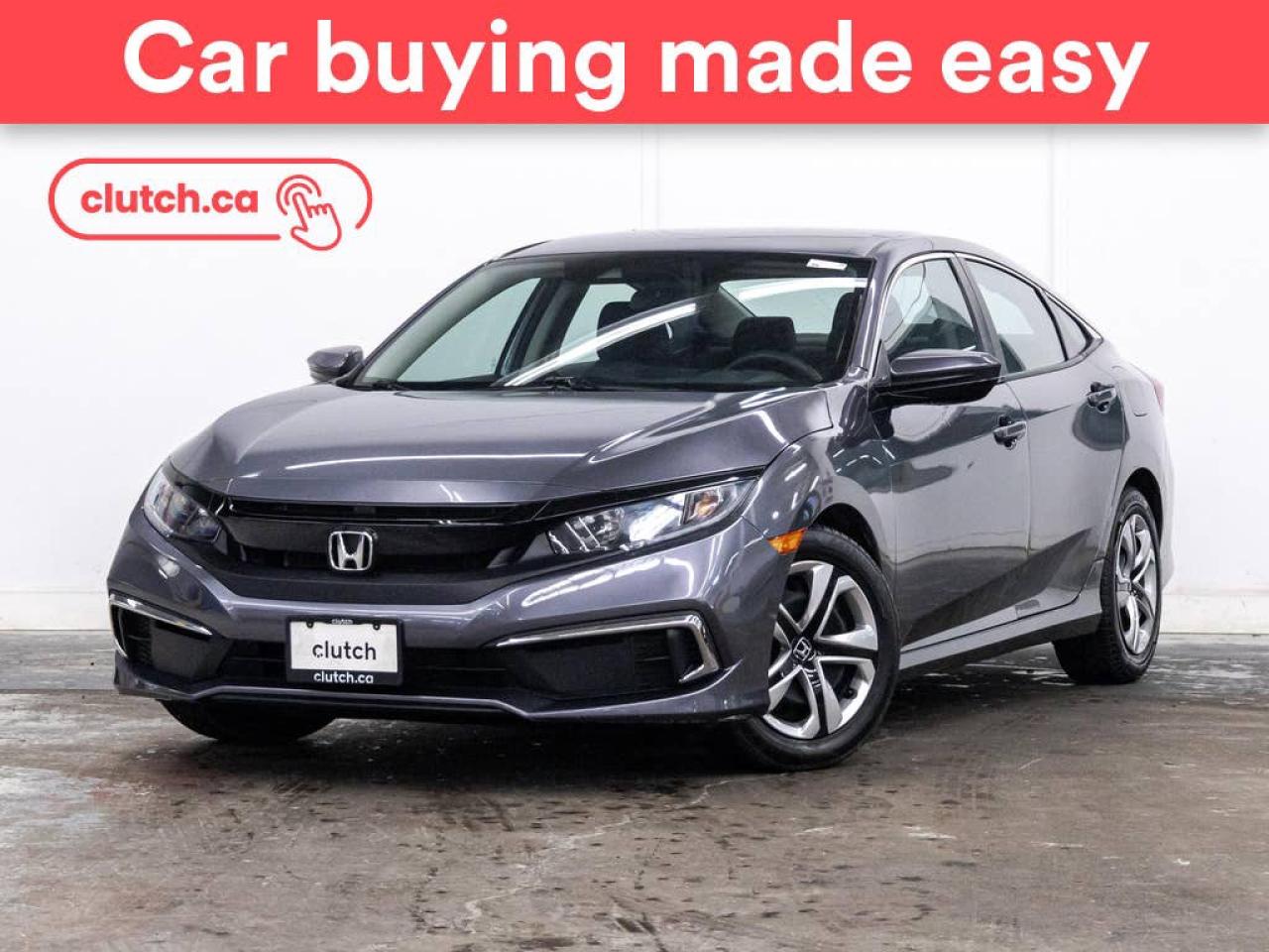 Used 2020 Honda Civic LX w/ Apple CarPlay & Android Auto, Heated Front Seats, Rearview Cam for sale in Toronto, ON