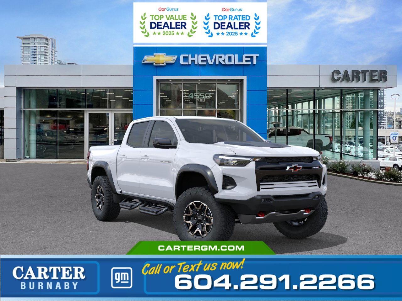 New 2026 Chevrolet Colorado ZR2 4WD | 2.7L TURBOMAX ENG/OFF-ROAD/PWR SUNROOF for sale in Burnaby, BC
