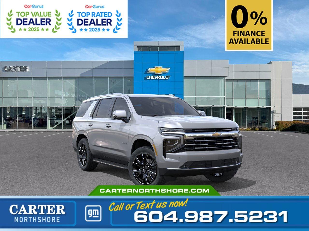 New 2025 Chevrolet Tahoe 1LT 4WD | Alum Wheels/Pano Sunroof/HD Rear Cam for sale in North Vancouver, BC