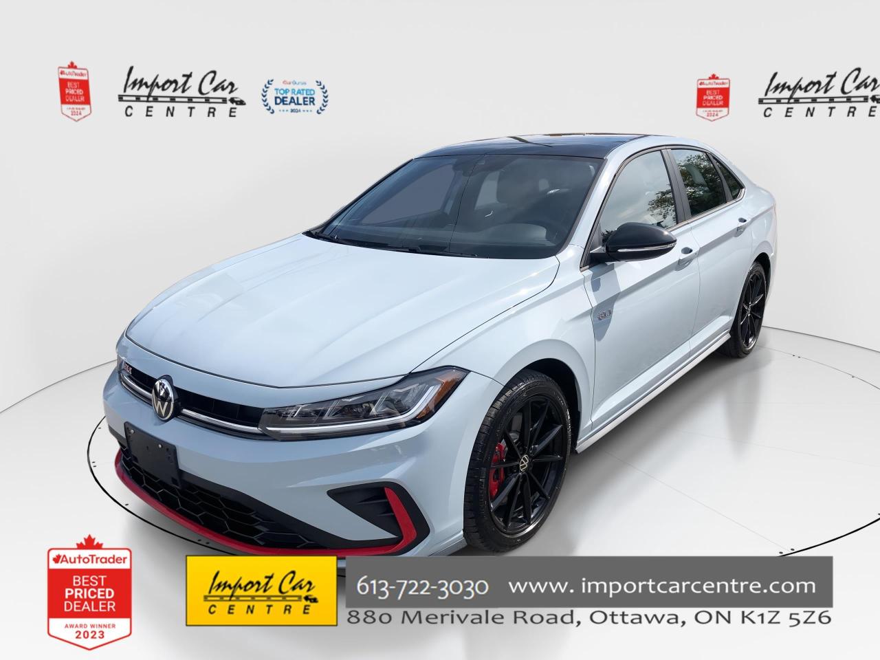 Used 2025 Volkswagen Jetta GLI Autobahn LIKE NEW!!  ONLY 1,645KMS, BLACK PKG, LEA for sale in Ottawa, ON