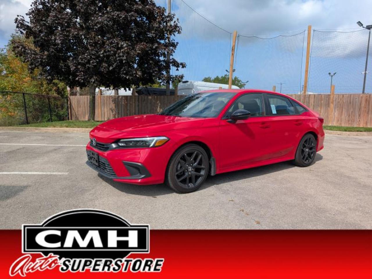2023 Honda Civic Sedan Sport  **BRIGHT RED - SUNROOF**