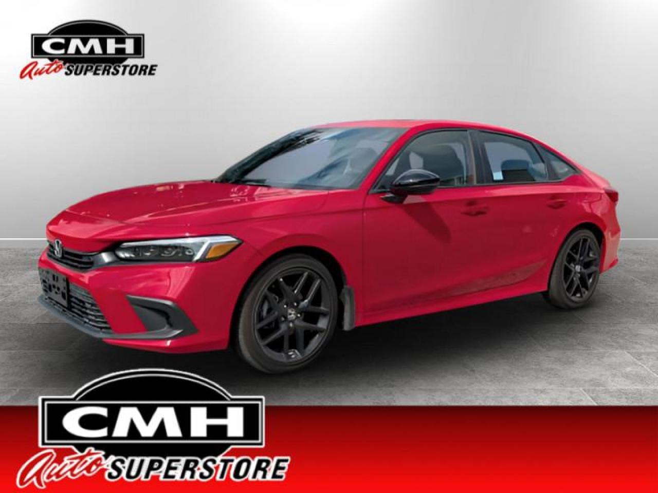 2023 Honda Civic Sedan Sport  **BRIGHT RED - SUNROOF**